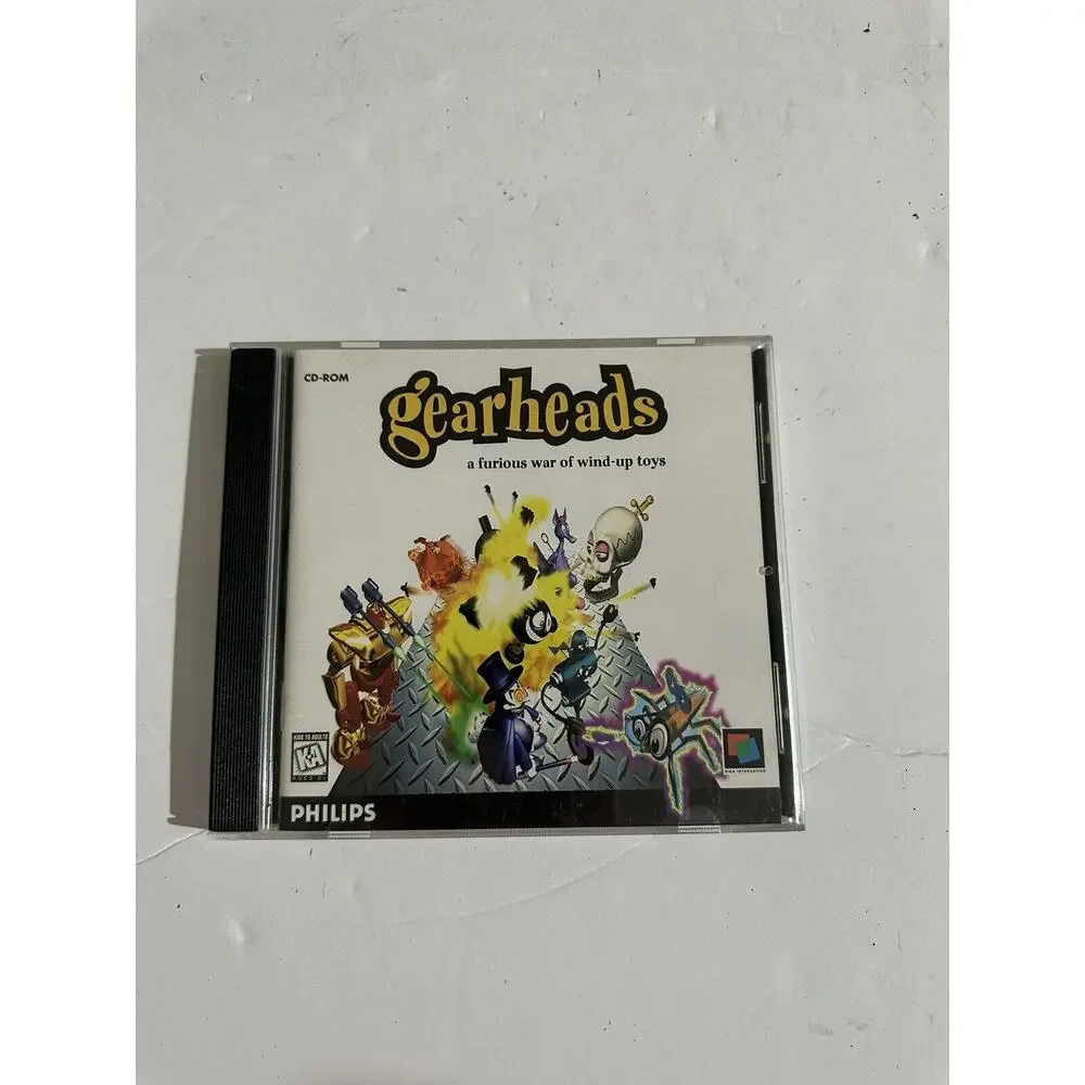 Gearheads Philips -Vintage Apple Macintosh Game CD ROM 1996 MAC Furious War Toys